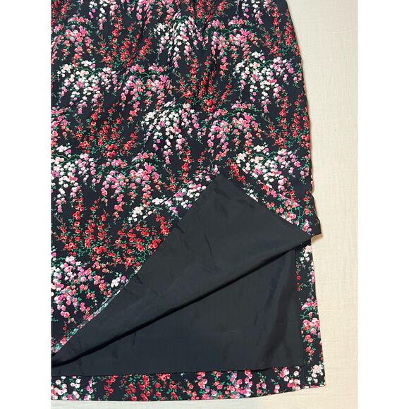 NWT J Crew Floral Novelty Pull-On Stretch Waist Midi Skirt Size S - Picture 3 of 7